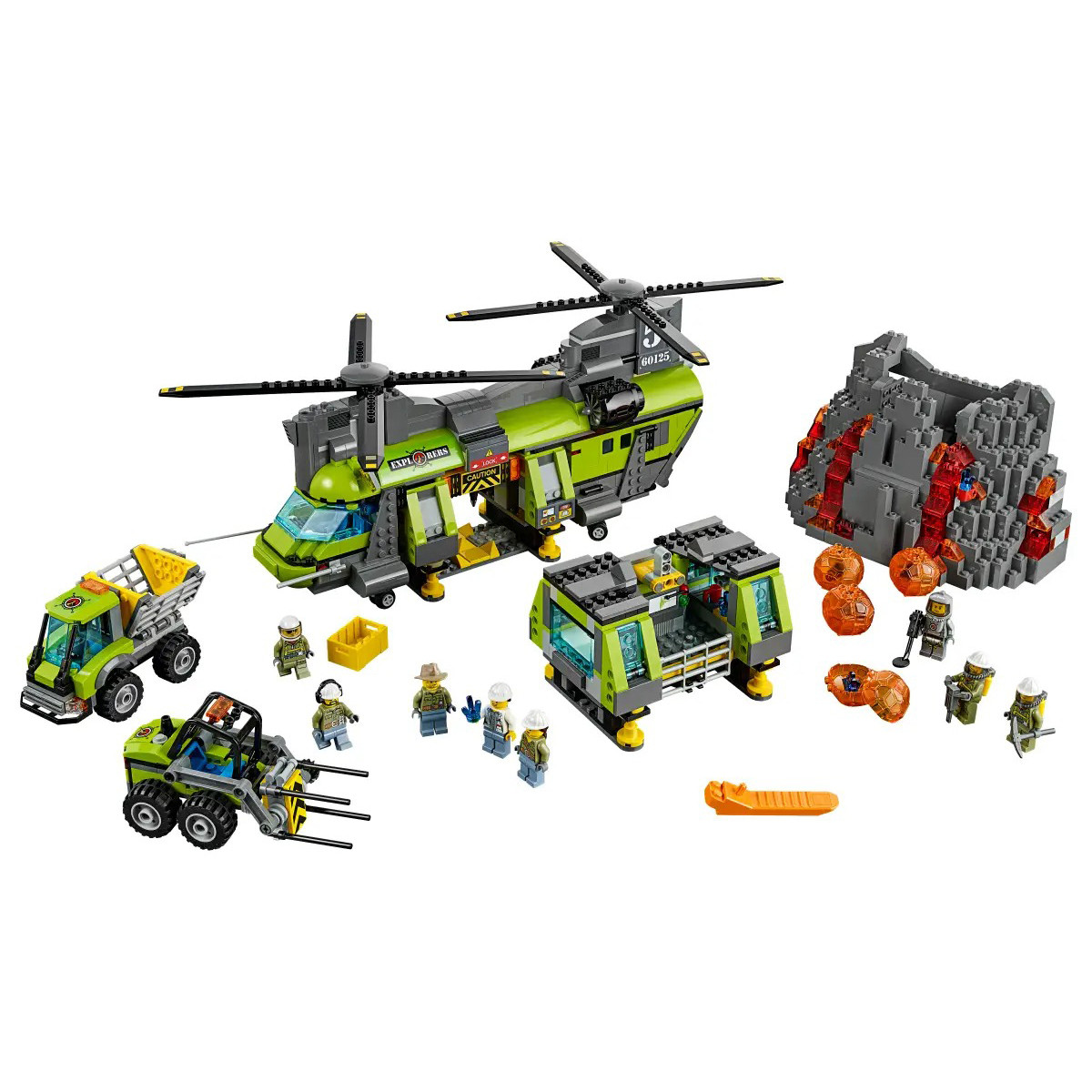 City Volcano Heavy-lift Helicopter 60125 Brick Building Kit