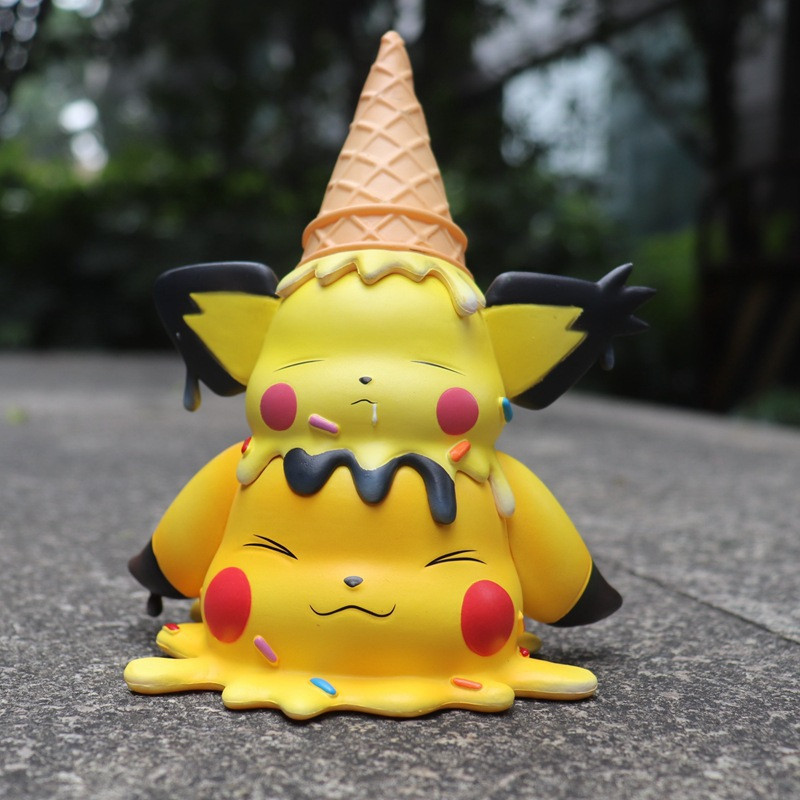 Pokemon Pikachu and Pichu Ice Cream Figure Statue 15cm 5.9inches