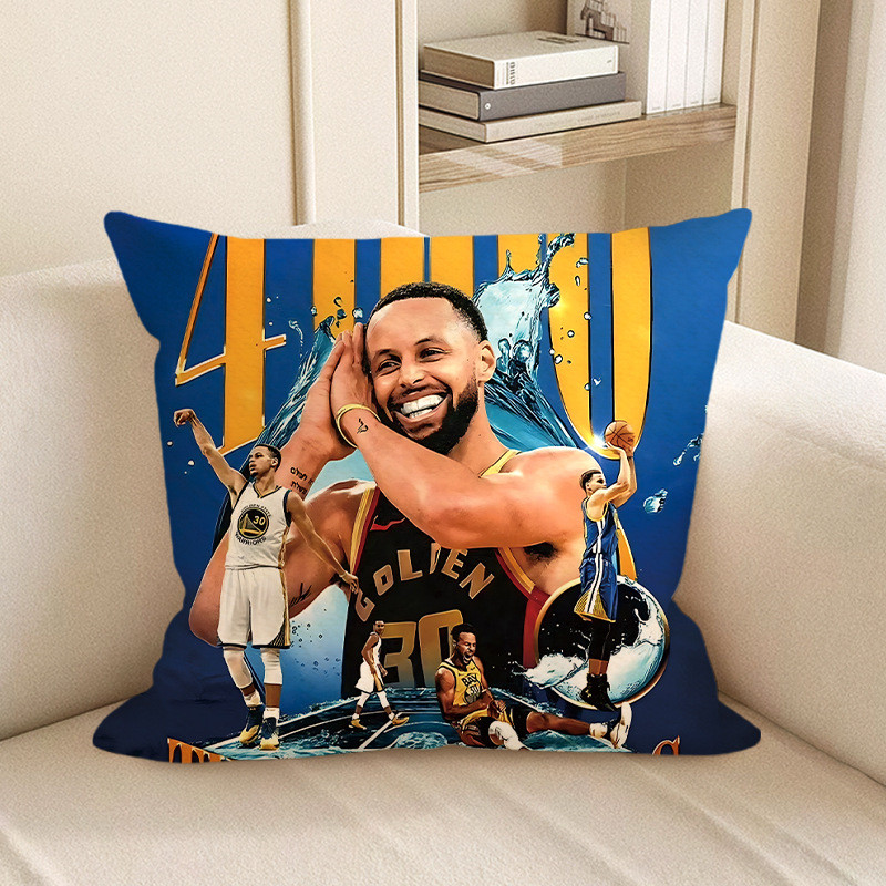 Stephen Curry NBA Golden State Warriors Collage Soft Stuffed Plush Pillow Multiple Sizes