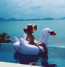 Giant Inflatable Swan 75 inch 190cm Ride-On Pool Toy
