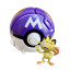 Tomy Pokemon Throw 'n' Pop Pokeball Meowth & Master Ball Figure Set