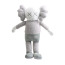 Grey Kaws Plush Toy