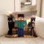 Minecraft Steve Glowing Eyes Soft Stuffed Plush Pillow Multiple Sizes