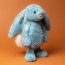 Jellycat Bashful Luxe Bunny Azure Medium Soft Stuffed Plush 31cm 12.20inches
