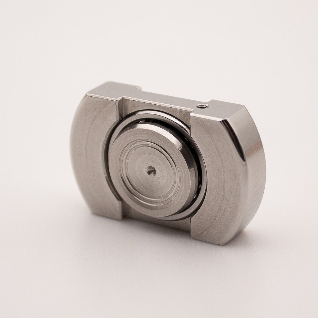 Vorso Machine Finished Flat Top V1 Fidget Spinner - Stainless