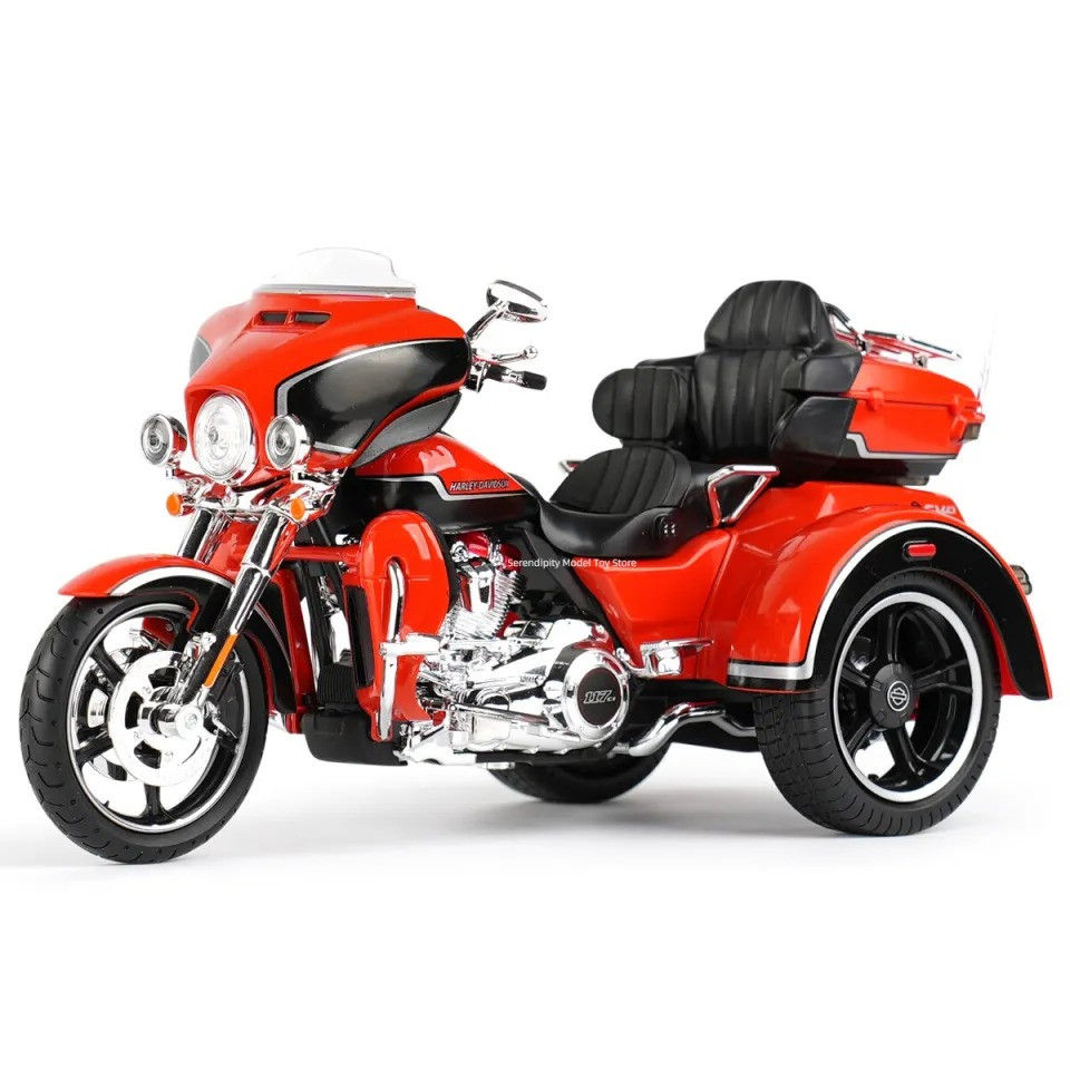 Harley-Davidson CVO Tri Glide 1:12 Die-cast Alloy Motorcycle Toy Car Model