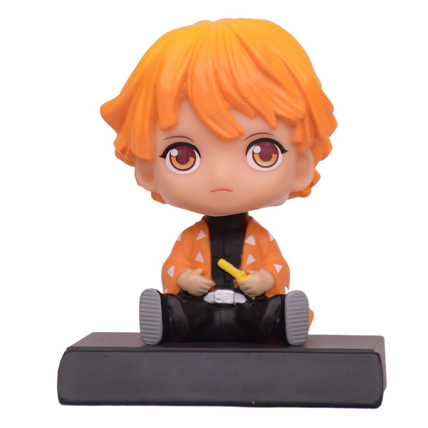 Demon Slayer Zenitsu Agatsuma Shaking Head Figure Car Decoration Accessories