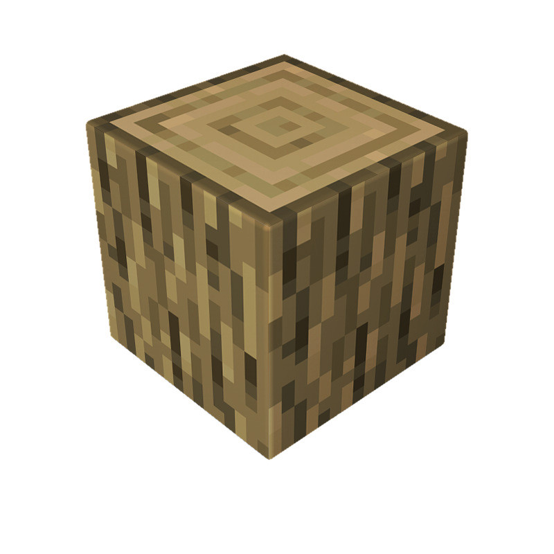 Minecraft Magnetic Oak Log Blocks Kit Toy 3 Pcs Set