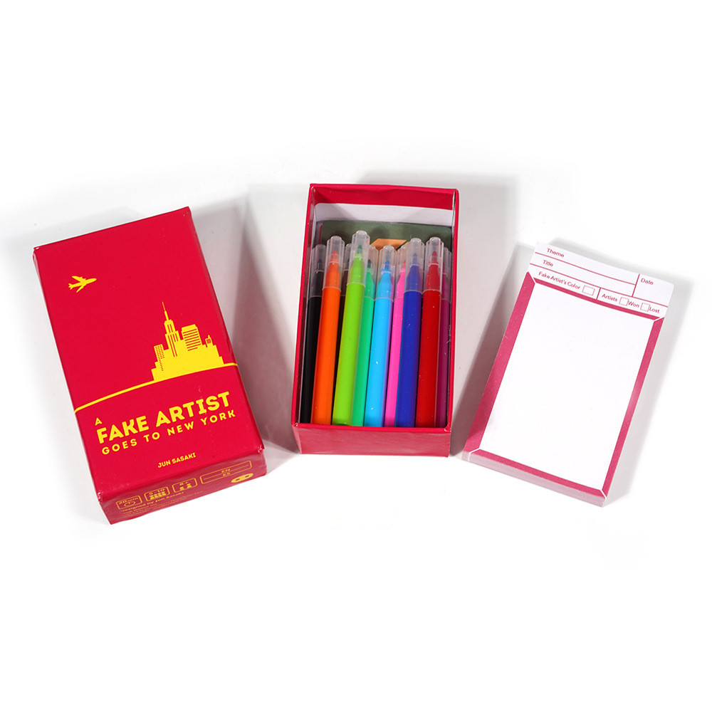 A Fake Artist Goes to New York: Party Bluffing Deduction Card Game