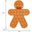Gingerbread Man Pop It Poppet Fidget