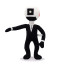 Skibidi Toilet Monitor Man Plush Toy