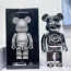 Bearbrick x The Conveni Fragment 400% Figure 28cm 11.02inches Silver