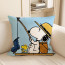 Snoopy Fishing Soft Stuffed Plush Pillow Multiple Sizes