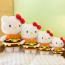 Hello Kitty Hamburger Soft Stuffed Plush Multiple Sizes