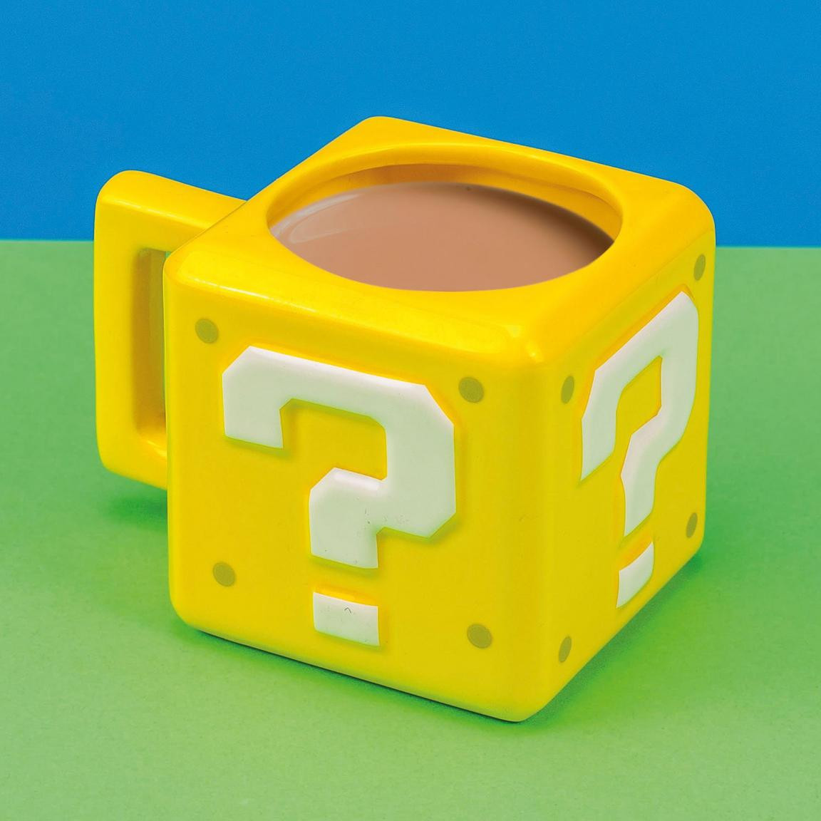 Super Mario Bros Question Mark Block 3D Coffee Mug
