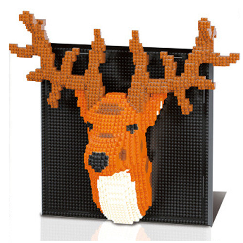 Elk 3D Mural Custom Brick Building Kit