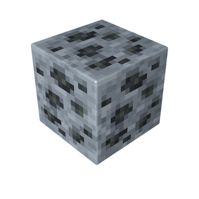 Minecraft Magnetic Coal Ore Blocks Kit Toy 3 Pcs Set