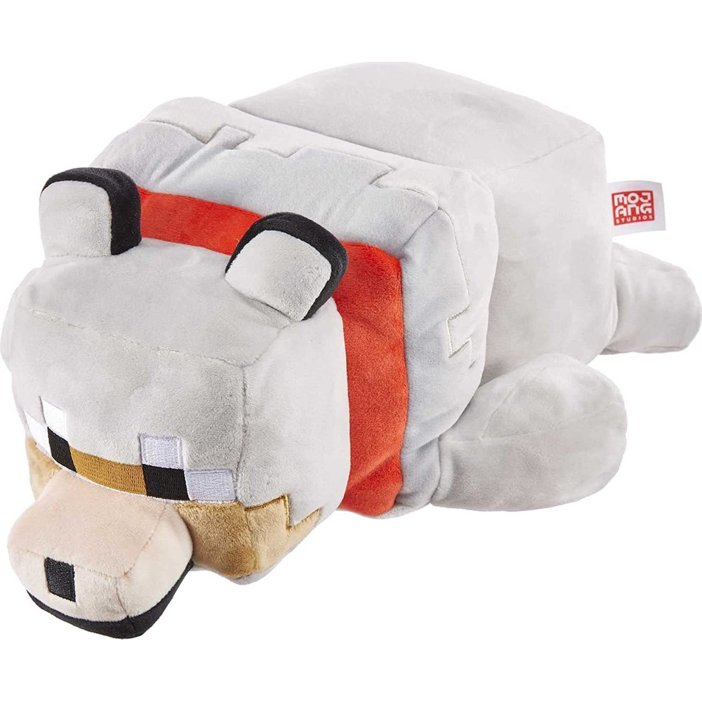 Wolf Lying From Minecraft Plush Toy