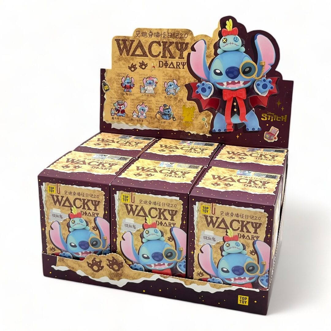 Top Toy Blind Box - Disney Stich Wacky Diary 2.0 Series Whole Set of 6