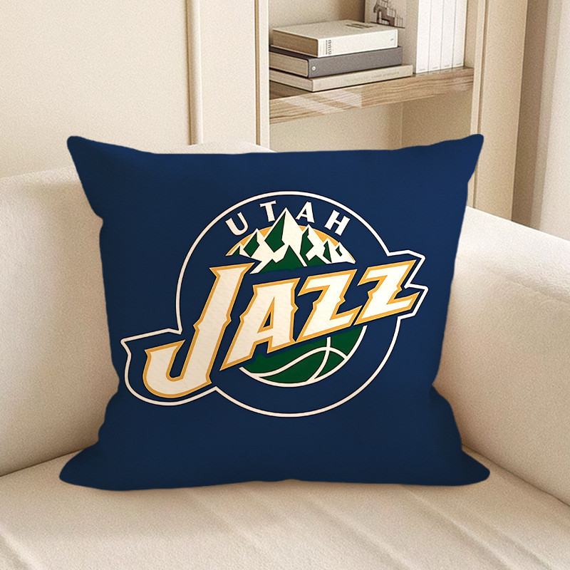 Utah Jazz NBA Team Logo Soft Stuffed Plush Pillow Multiple Sizes