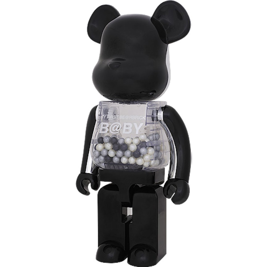 My First Bearbrick Baby Black and Silver 400% Figure 28cm 11.02inches
