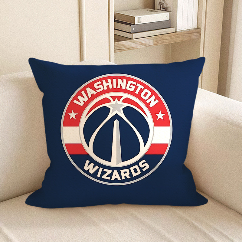 Washington Wizards NBA Team Logo Soft Stuffed Plush Pillow Multiple Sizes
