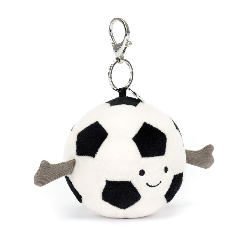 Jellycat Amuseables Sports Football Bag Charm 12cm 4.72inches