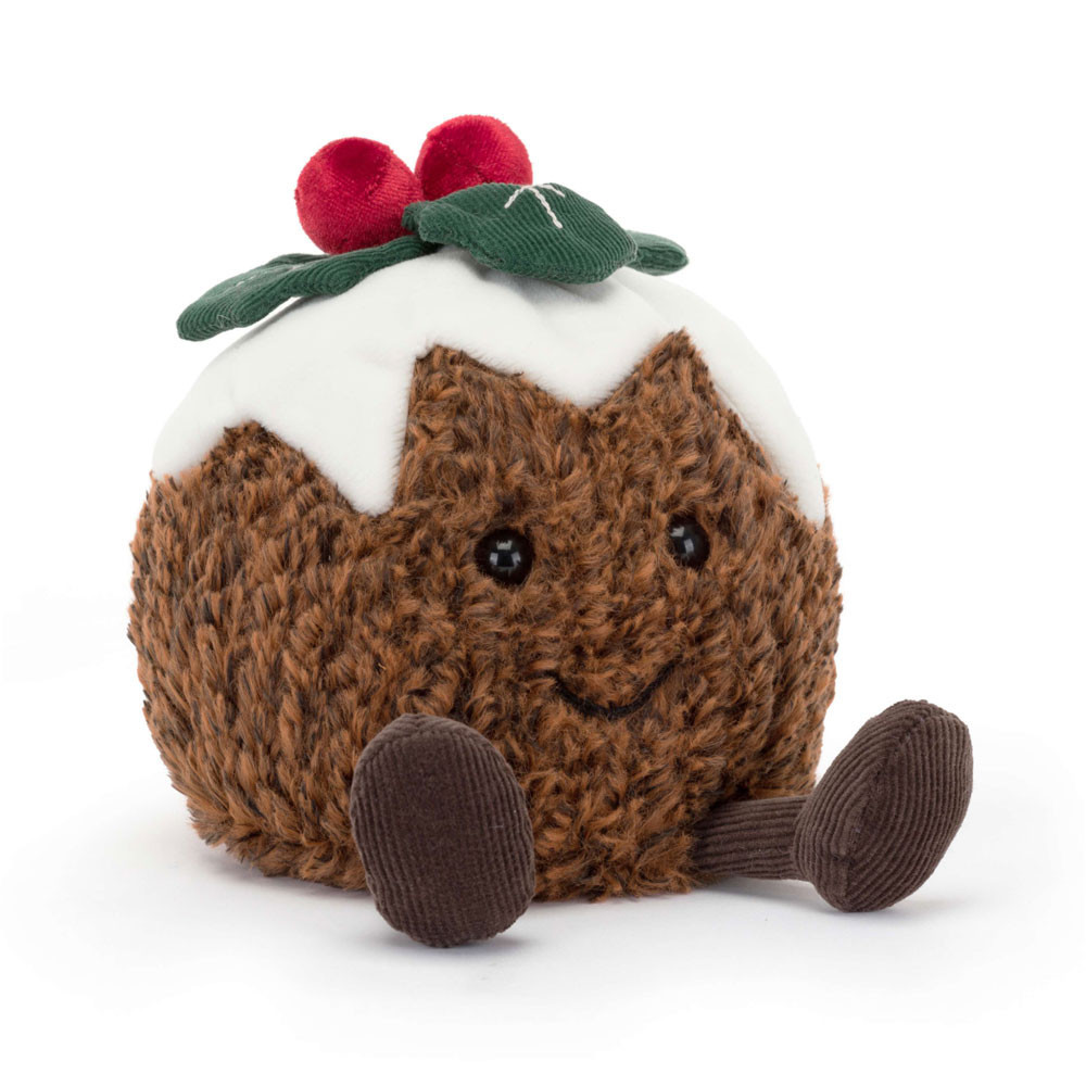 Jellycat Amuseables Christmas Pudding Soft Stuffed Plush 15cm 5.90inches