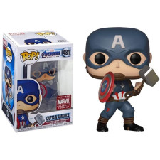 Funko Pop Avengers Endgame Captain America with Mjolnir #481 Vinyl Figure