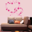 Flower Hearts Wall Decal Sticker
