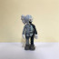 KAWS Dissected Companion Vinyl Figure 20cm 7.87inches Grey