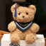 Fluffy Graduation Bear with Congrats Scarf Soft Stuffed Plush 23cm 9 inches Yellow Blue Pink Red