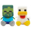 Minecraft Baby Zombie and Chicken Soft Stuffed Plush 25cm 9.84inches