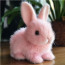 Sherem Bunby Easter My Realistic Bunny Toy White Pink Brown