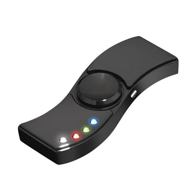 USB Charged LED Fidget Spinner Metal Wave