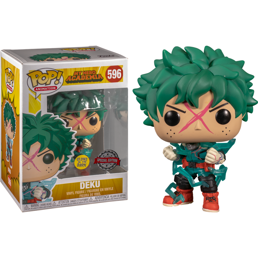 Funko Pop My Hero Academia Deku Full Cowl Glow in the Dark #596 Vinyl Figure