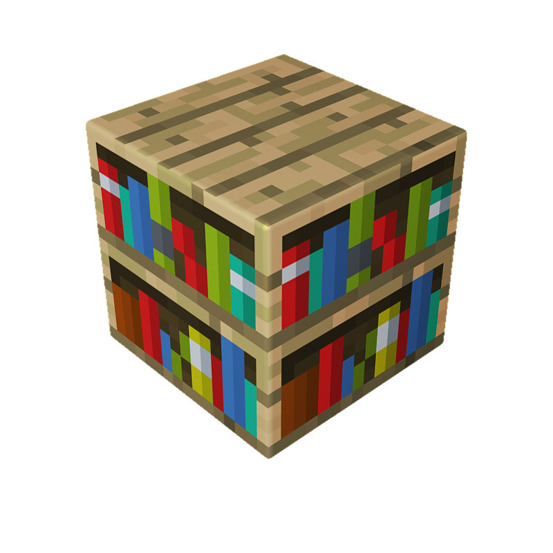Minecraft Magnetic Bookshelf Blocks Kit Toy 3 Pcs Set