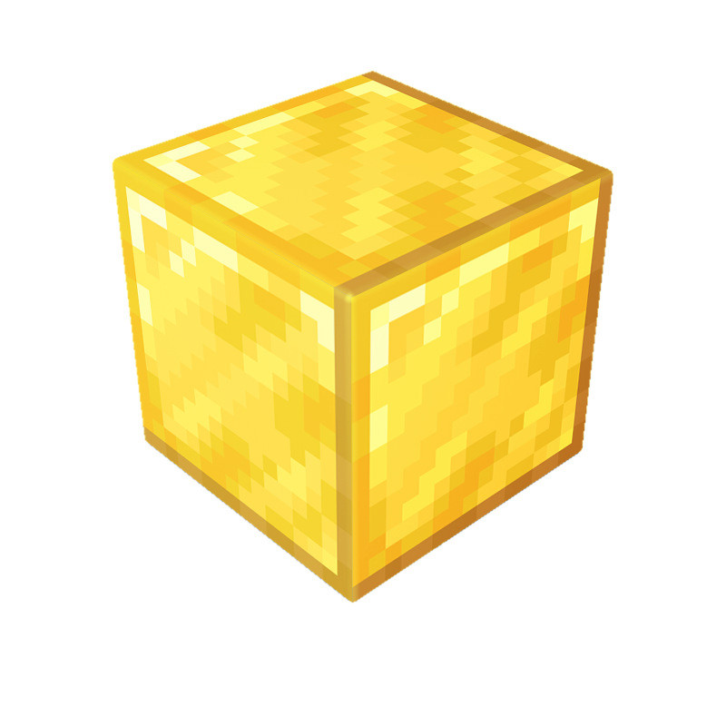 Minecraft Magnetic Gold Blocks Kit Toy 3 Pcs Set