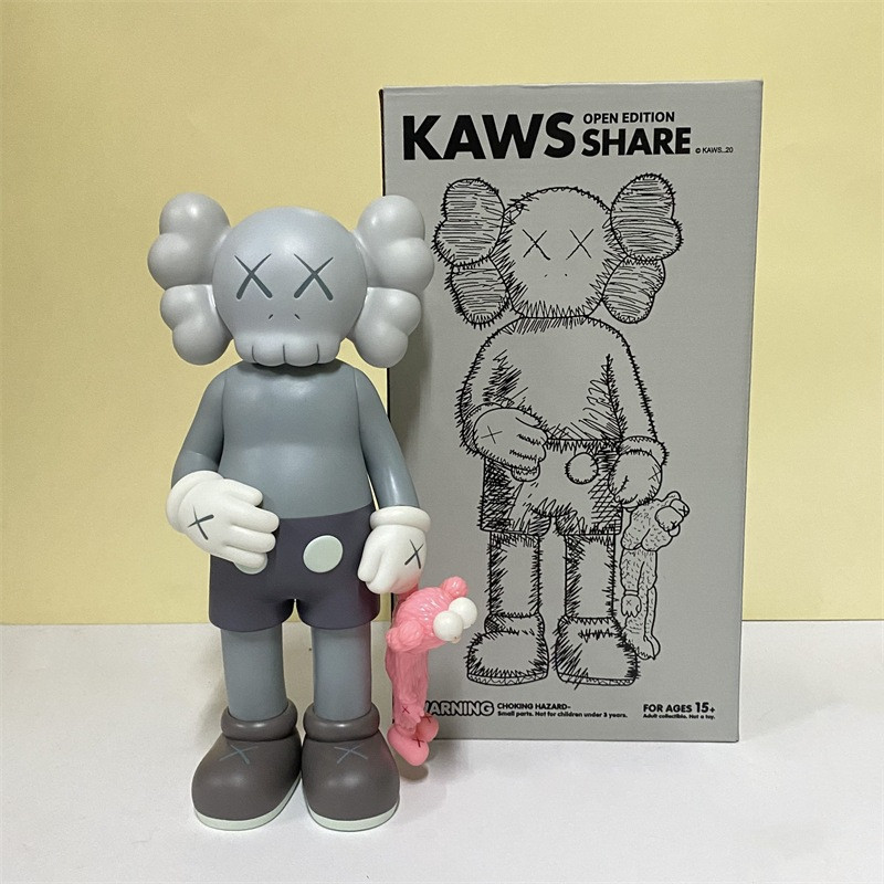 KAWS Share Open Edition Vinyl Figure 31cm 12.20inches Grey