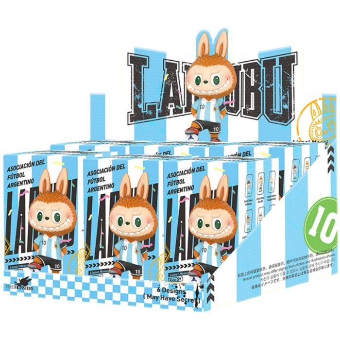 Pop Mart Blind Box Labubu Argentina Football Star Series Figures Whole Set of 6