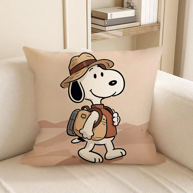 Snoopy In The Desert Soft Stuffed Plush Pillow Multiple Sizes