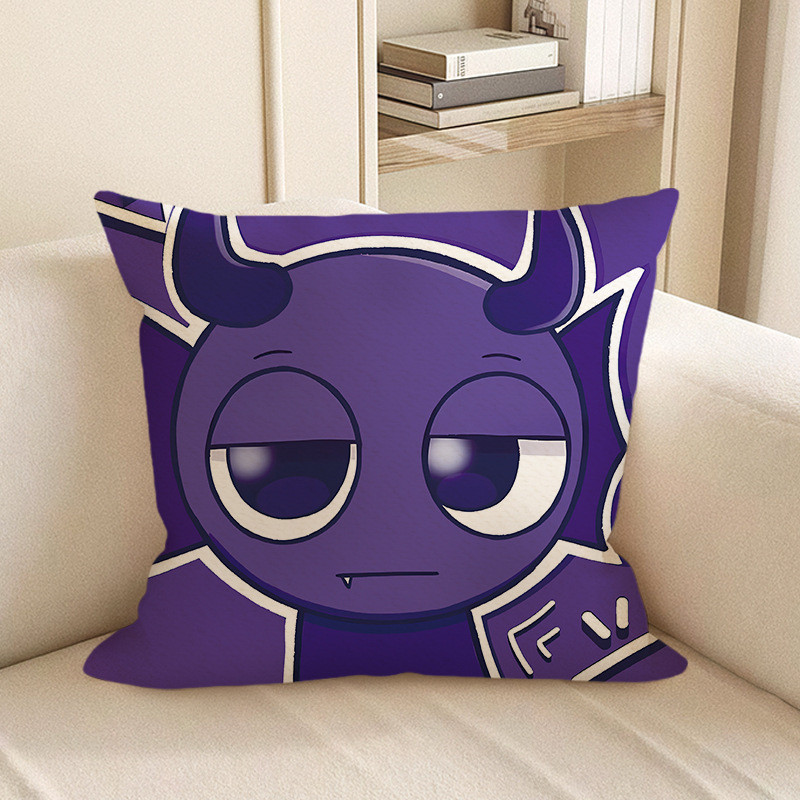 Sprunki Incredibox Purple Durple Soft Stuffed Plush Pillow Multiple Sizes