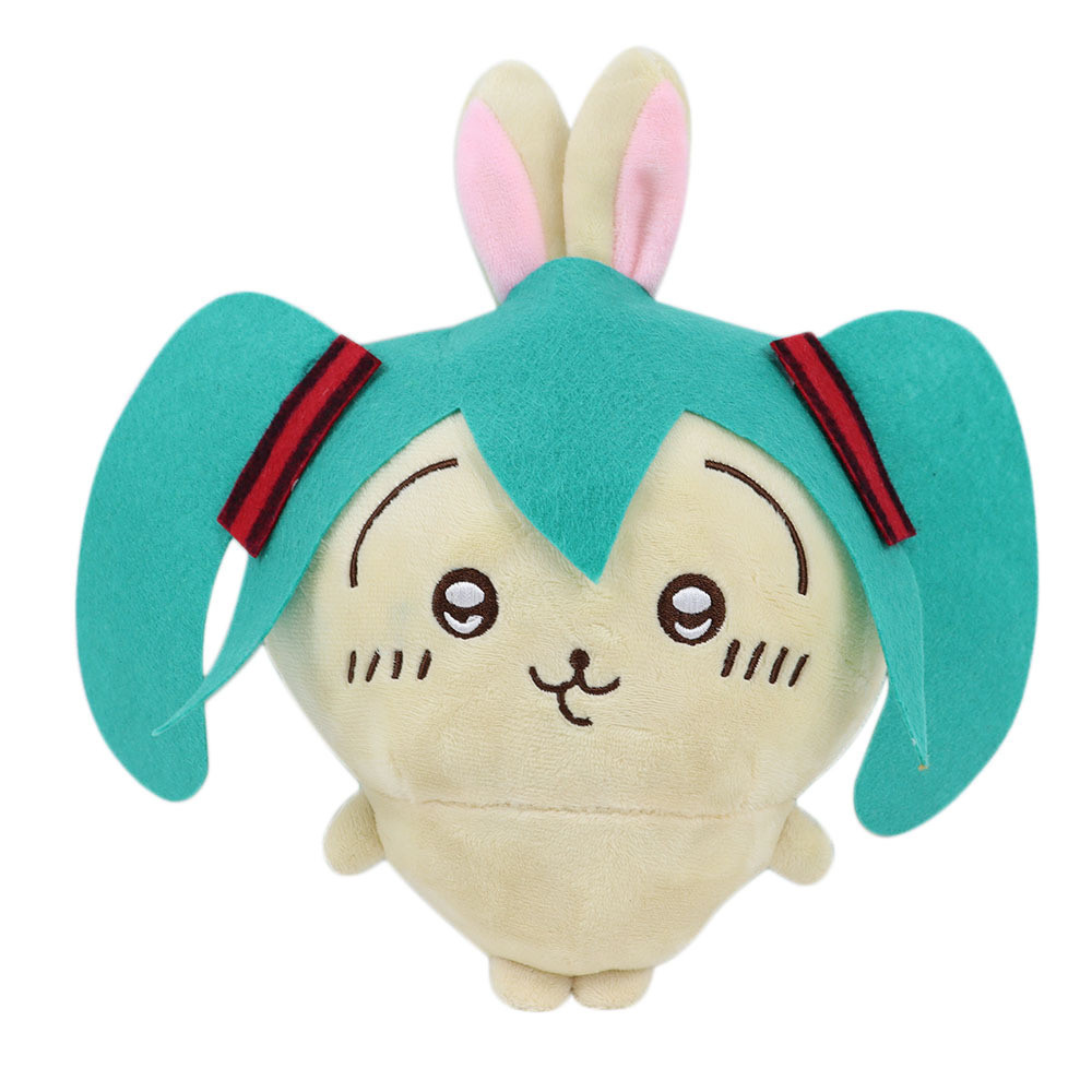 Chiikawa Miku Usagi Crossover Plush Toy -  15cm 5.9 inches