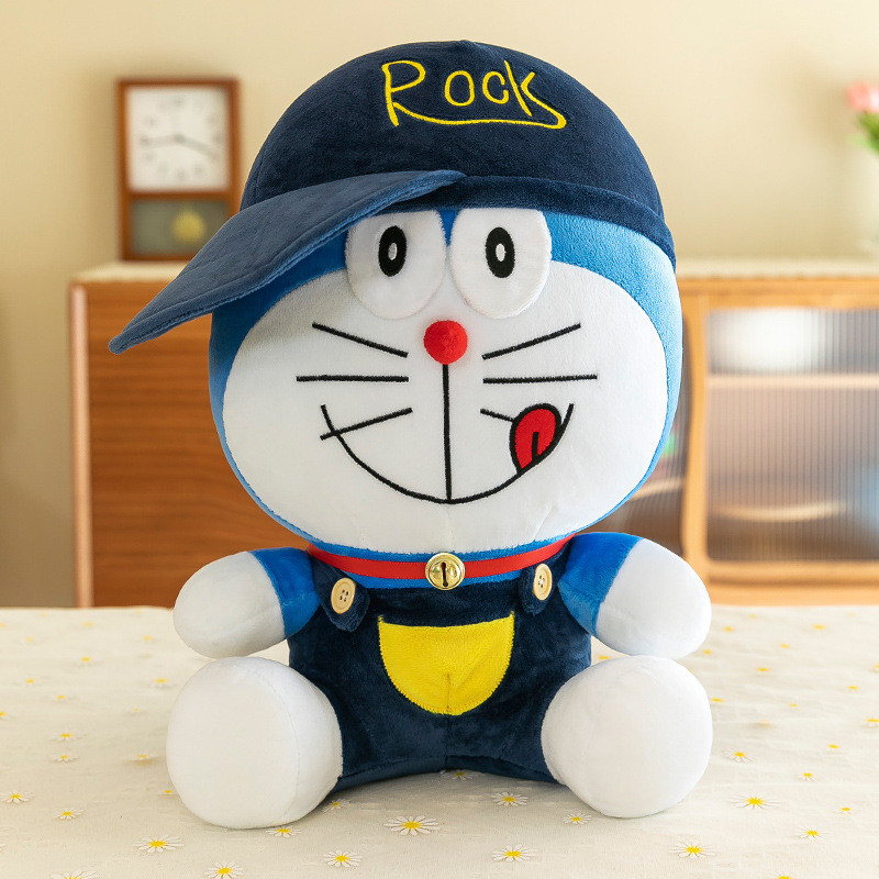 Doraemon Sticking Tongue Out Soft Stuffed Plush Multiple Sizes