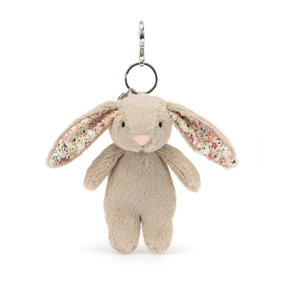 Jellycat Blossom Beige Bunny Bag Charm 17cm 6.69inches
