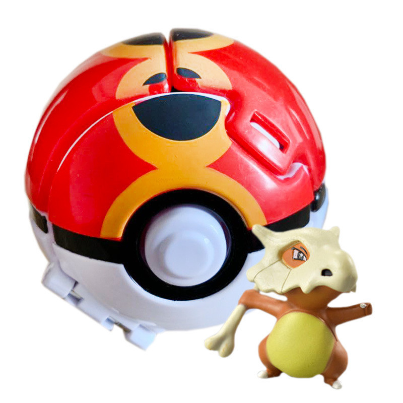 Tomy Pokemon Throw 'n' Pop Pokeball Cubone & Repeat Ball Figure Set