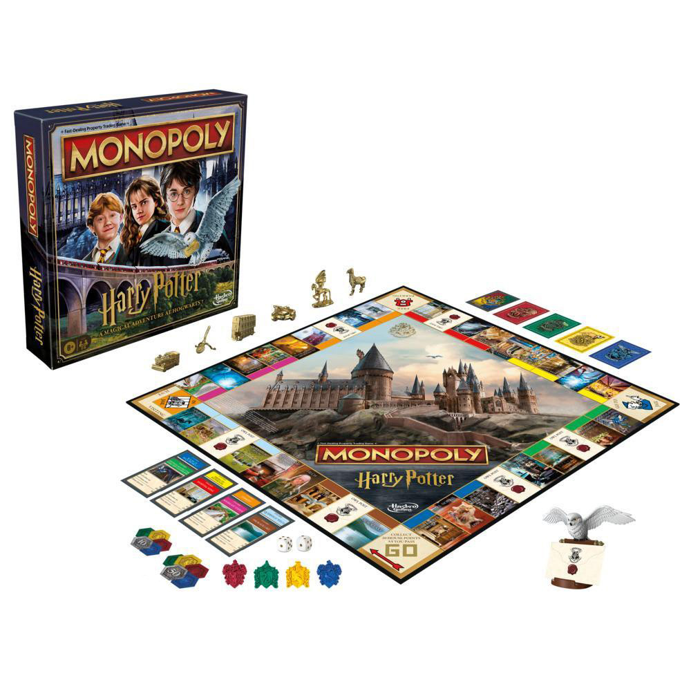 Monopoly Harry Potter: Family Party Movie Theme Fantasy Economic Auction Roll & Play Board Game