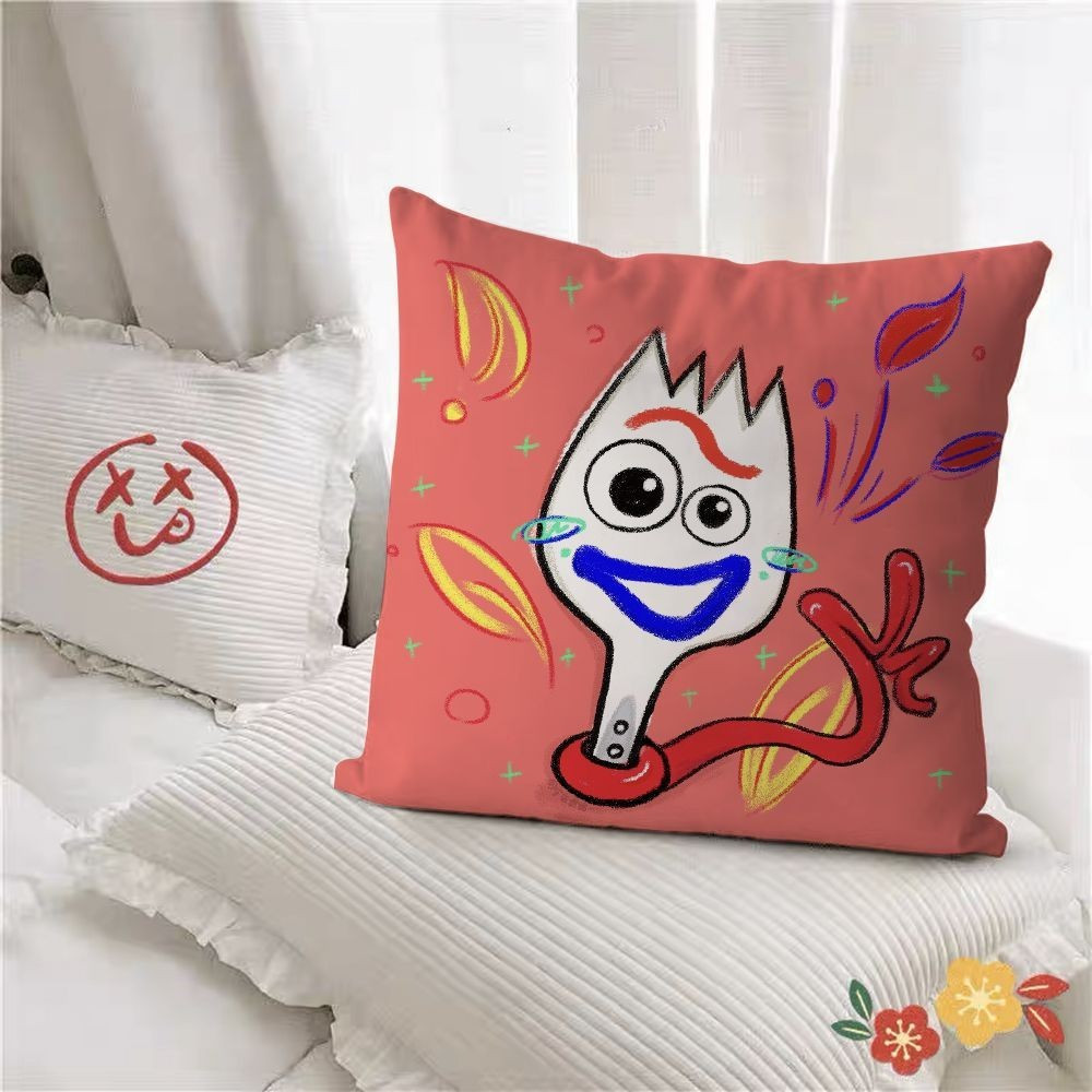Disney Toy Story Forky Pink Soft Stuffed Plush Pillow Multiple Sizes