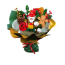 Christmas Bouquet With Santa And Gingerbread Man Custom Brick Building Kit