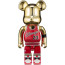 Bearbrick Michael Jordan 1985 Rookie Jersey Gold Chrome 400% Figure 28cm 11.02inches